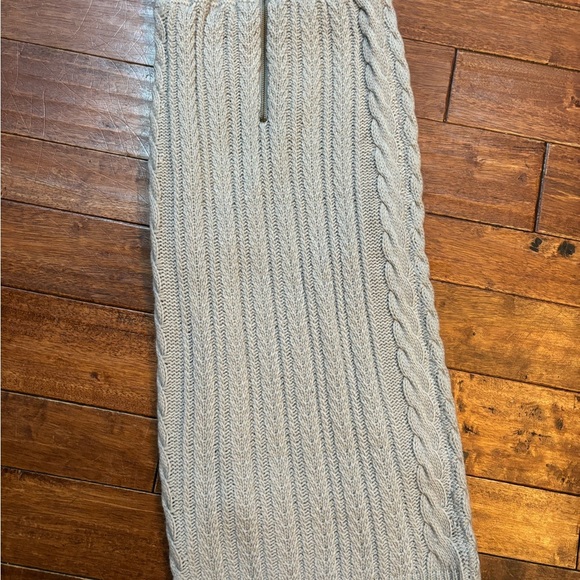 NWT E.SSUE Gray Cable Knit Skirt sz sm - Picture 4 of 4